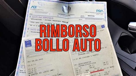 rimborso bollo auto demolita